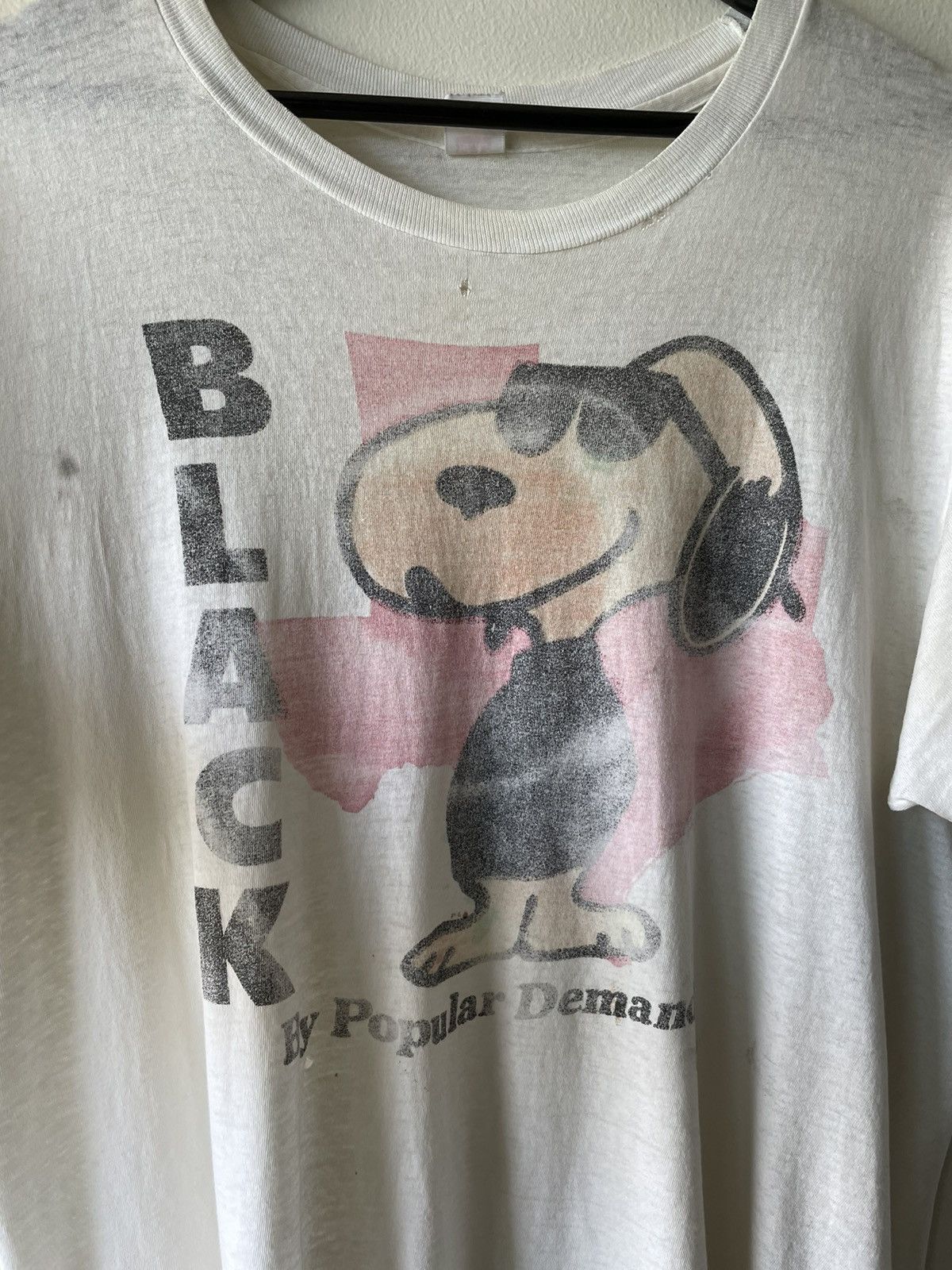 Peanuts VINTAGE 50'S BLACK SNOOPY T-SHIRT Size US L / EU 52-54 / 3 - 6 Thumbnail