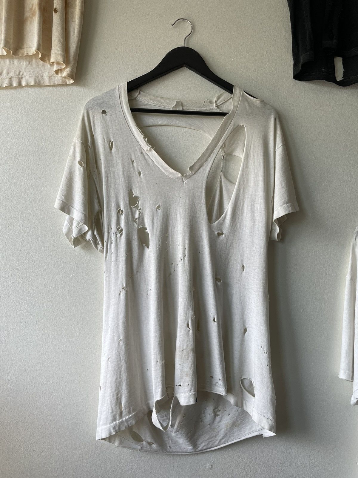 Vintage VINTAGE OBLITERATED V-NECK Size US L / EU 52-54 / 3 - 3 Thumbnail
