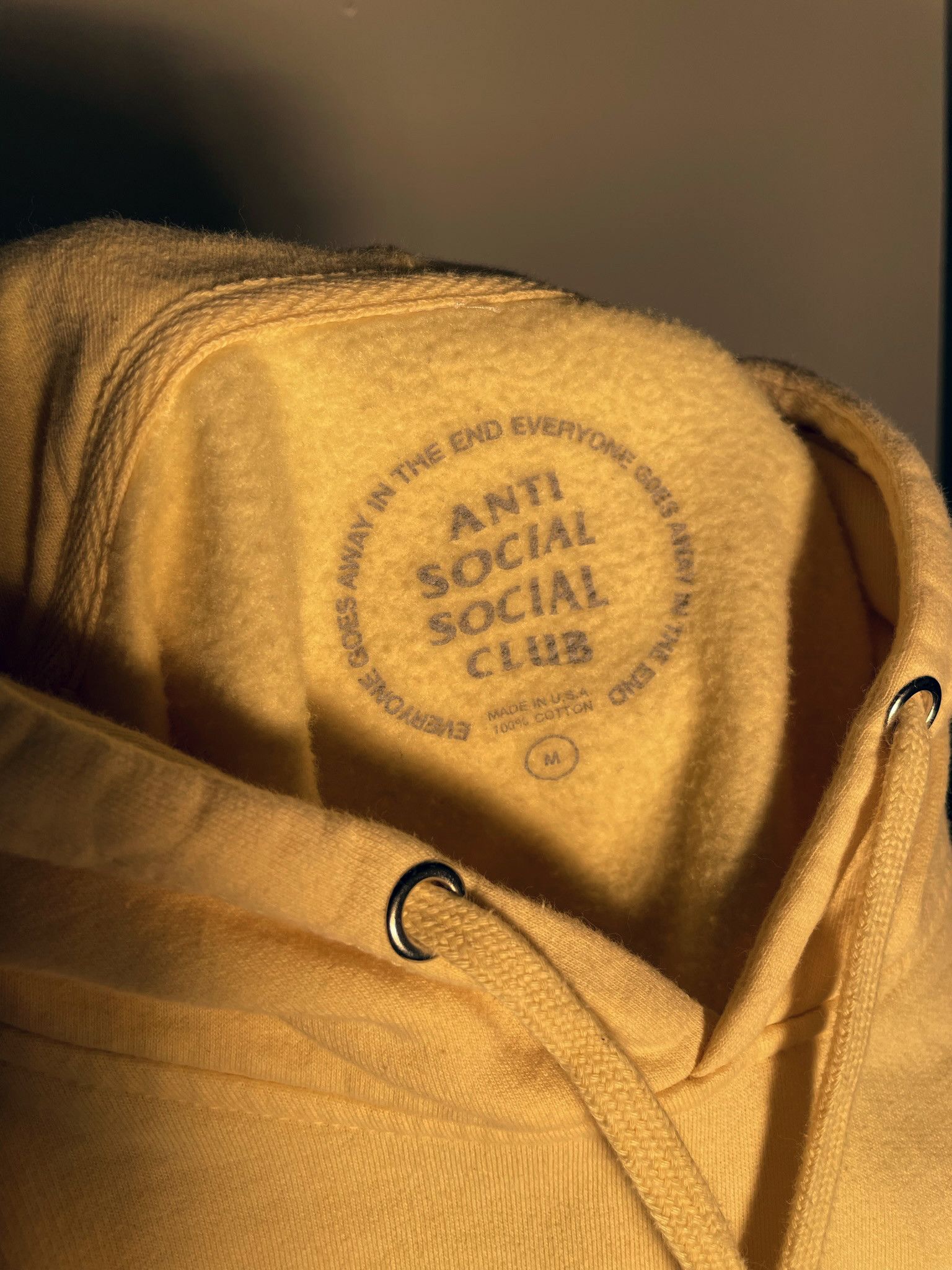 Anti Social Social Club Australia Yellow Hoodie Size US M / EU 48-50 / 2 - 4 Thumbnail
