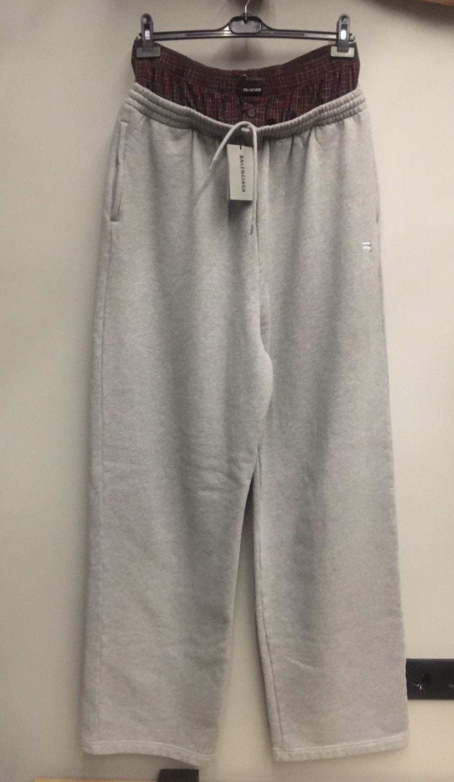 BALENCIAGA “SAG” DOUBLE WAIST SPORT B SWEATPANTS