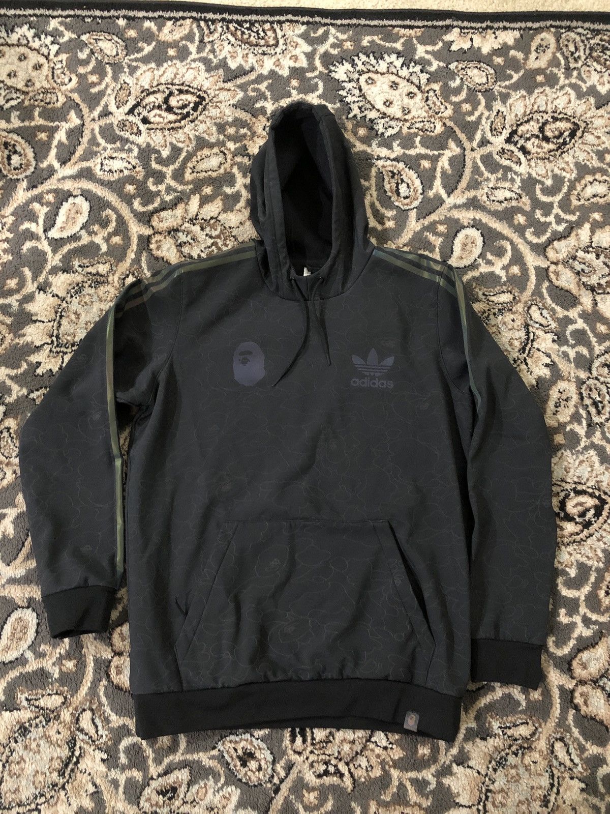 Adidas x bape tech hoodie black best sale