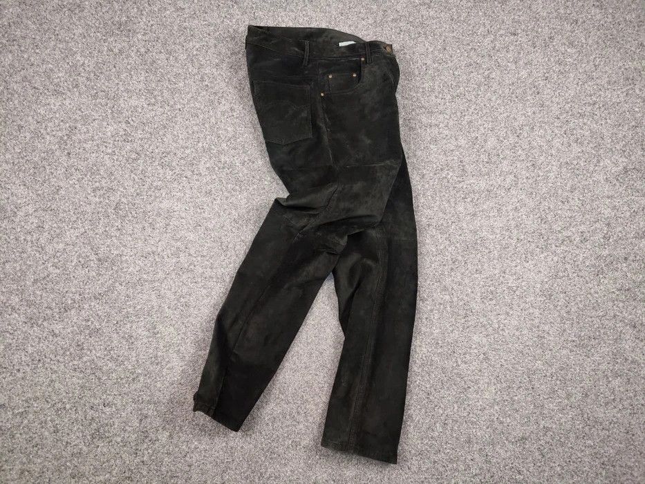 Japanese Brand Vintage 90's Japanese Genuine leather Black Pants Hype Size US 31 - 7 Thumbnail
