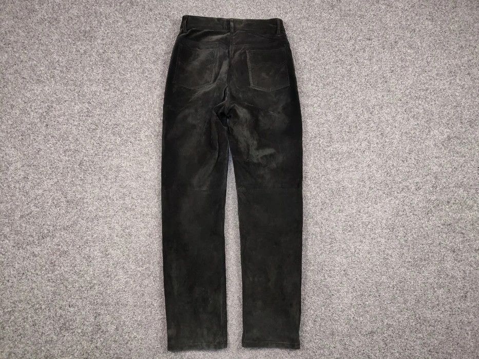 Japanese Brand Vintage 90's Japanese Genuine leather Black Pants Hype Size US 31 - 6 Thumbnail