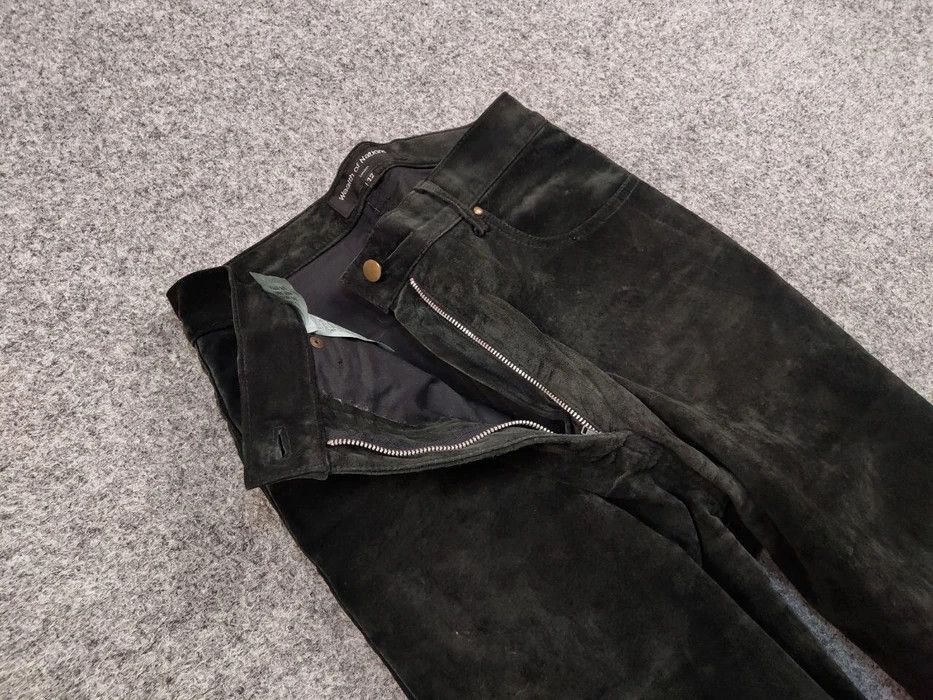 Japanese Brand Vintage 90's Japanese Genuine leather Black Pants Hype Size US 31 - 8 Thumbnail