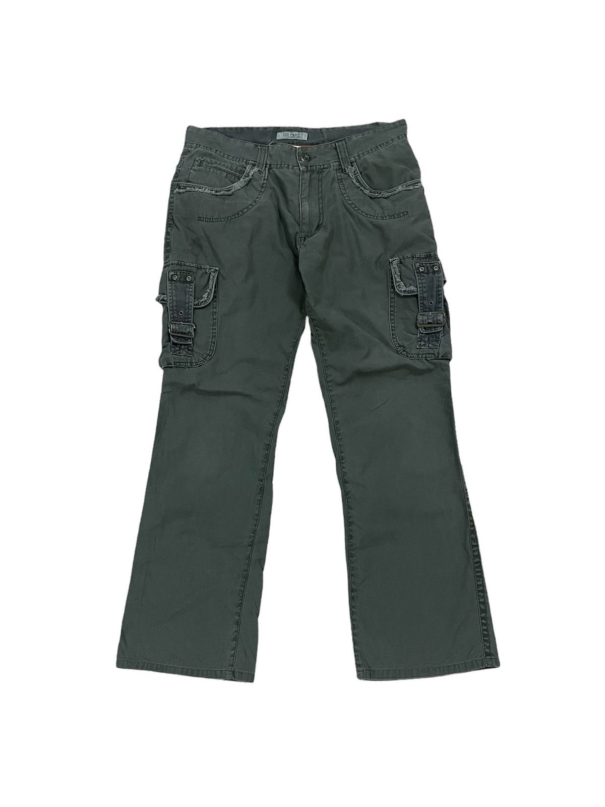 Japanese Brand × Seditionaries Oil Cake Manufacture Cargo Multi Pocket Flare Pants Size US 33 - 1 Thumbnail