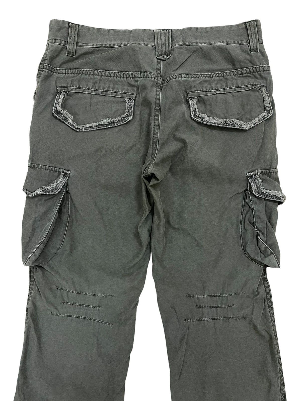 Japanese Brand × Seditionaries Oil Cake Manufacture Cargo Multi Pocket Flare Pants Size US 33 - 7 Thumbnail