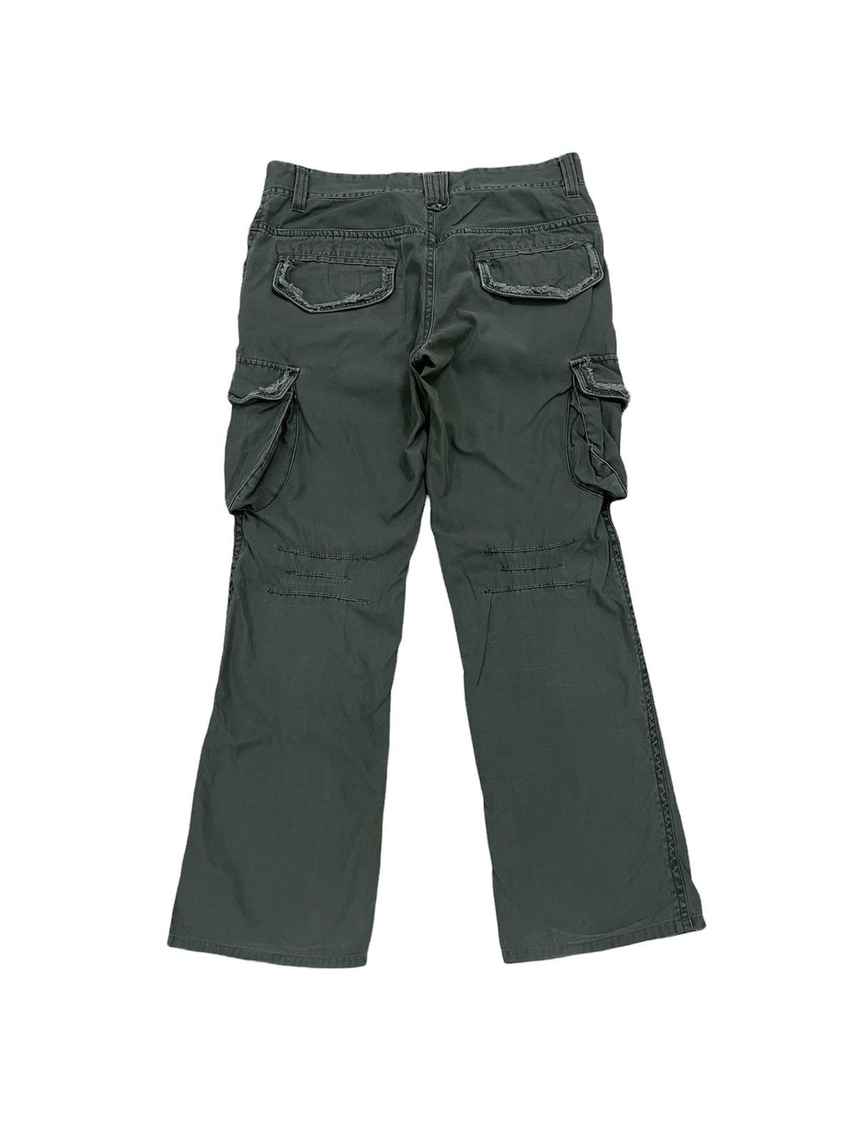 Japanese Brand × Seditionaries Oil Cake Manufacture Cargo Multi Pocket Flare Pants Size US 33 - 2 Thumbnail
