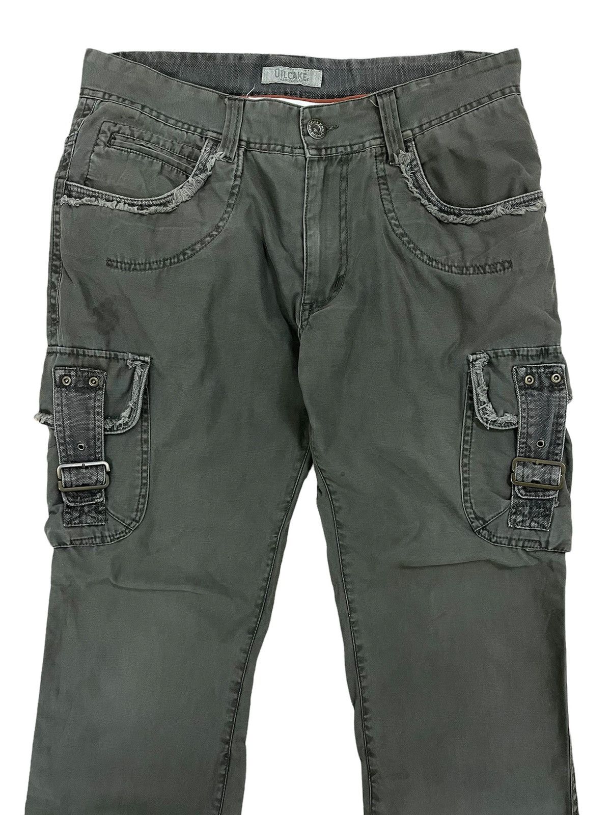 Japanese Brand × Seditionaries Oil Cake Manufacture Cargo Multi Pocket Flare Pants Size US 33 - 3 Thumbnail