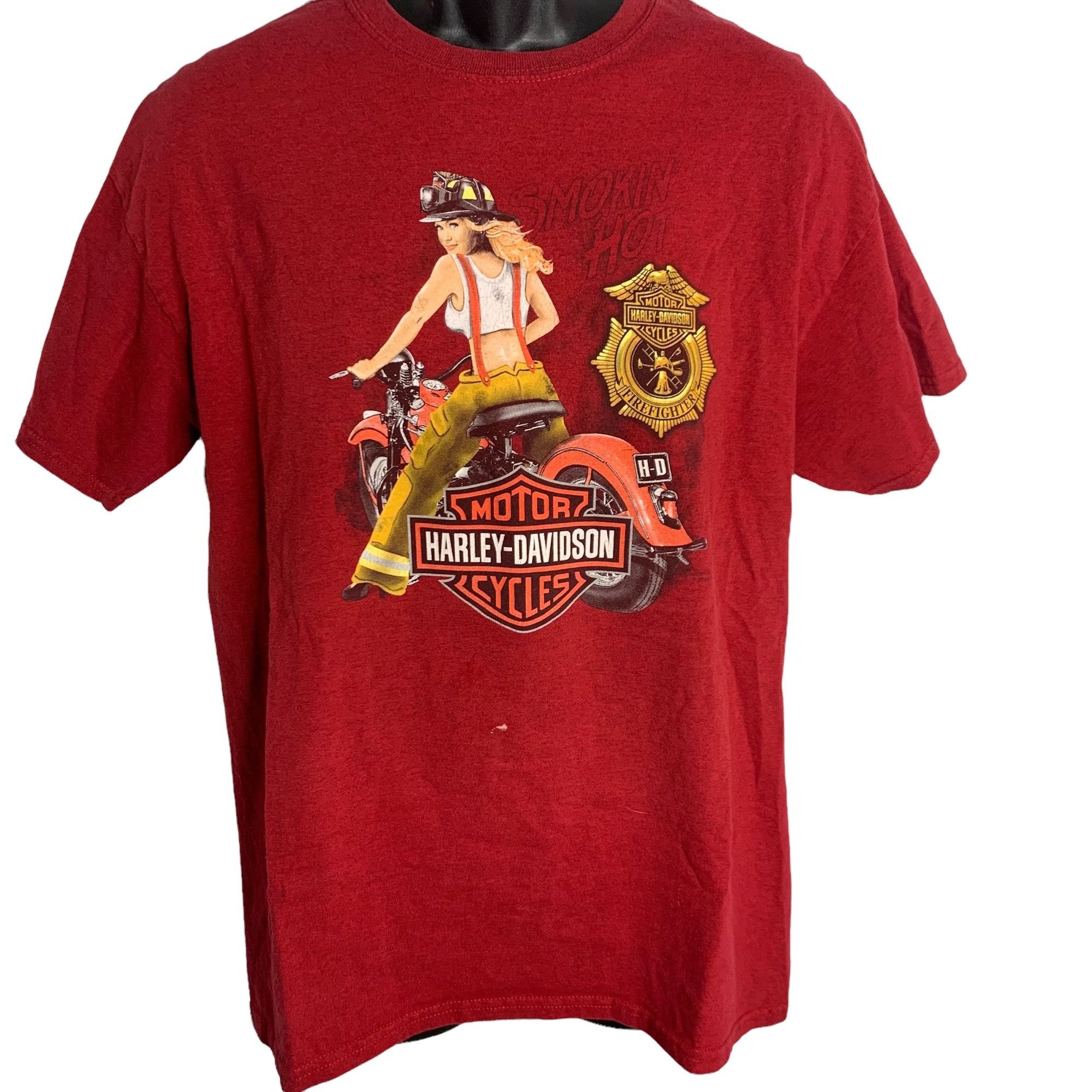 Harley-Davidson Fire Pattern Long T-Shirt, Men's XXL /evb007390 main image 0