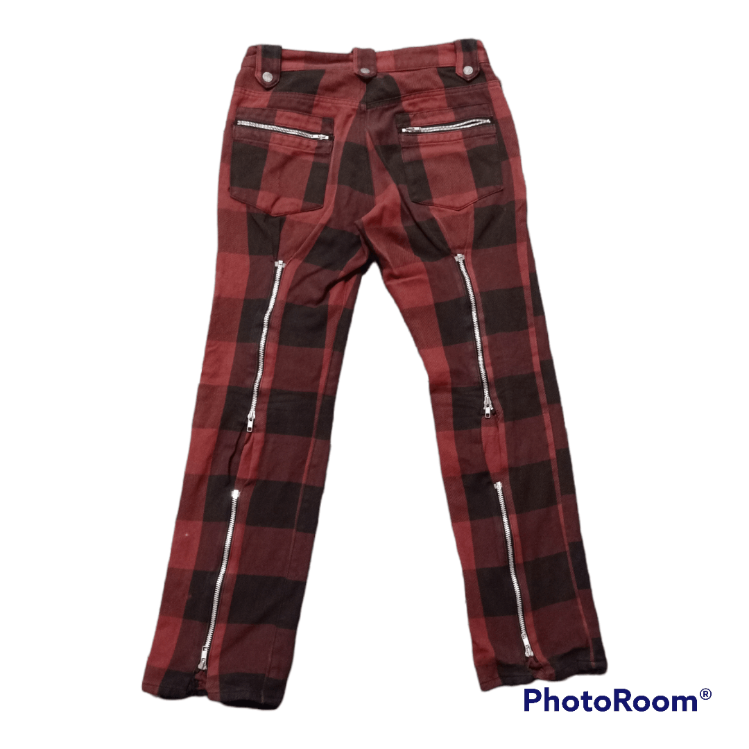 If Six Was Nine × Japanese Brand × Schlussel Punk Rare Tartan Schlussel Pants Size US 30 / EU 46 - 1 Thumbnail