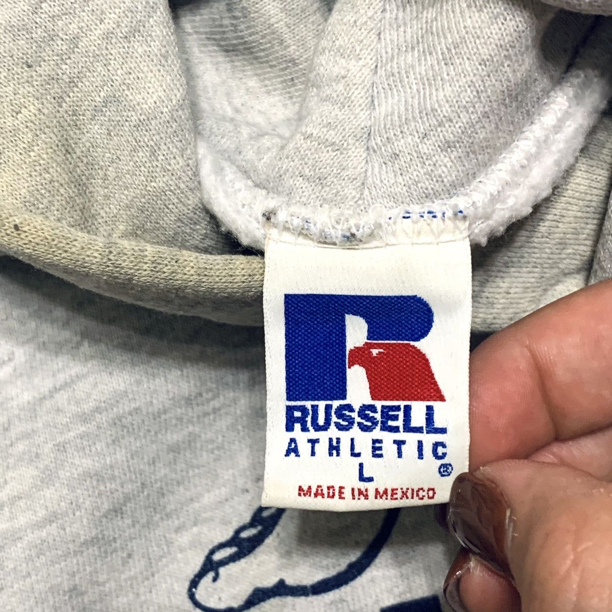 Russell Athletic × Vintage Vintage 90’s Russell Hoodie Size US L / EU 52-54 / 3 - 4 Thumbnail