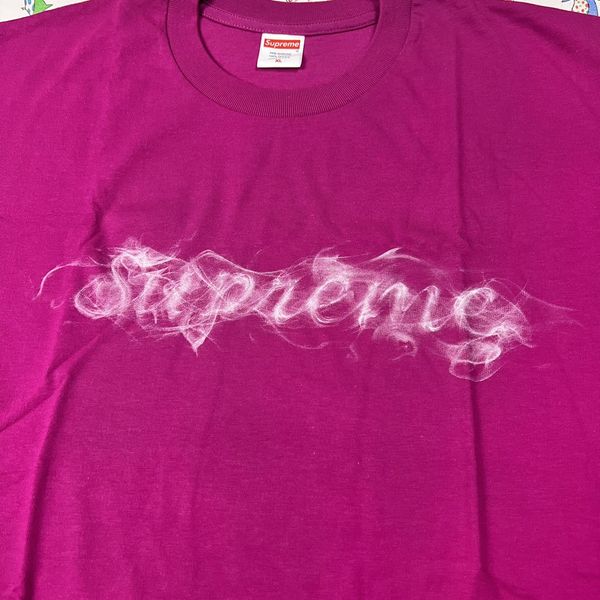 Supreme 2019 Supreme Smoke Tee Magenta XL | Grailed