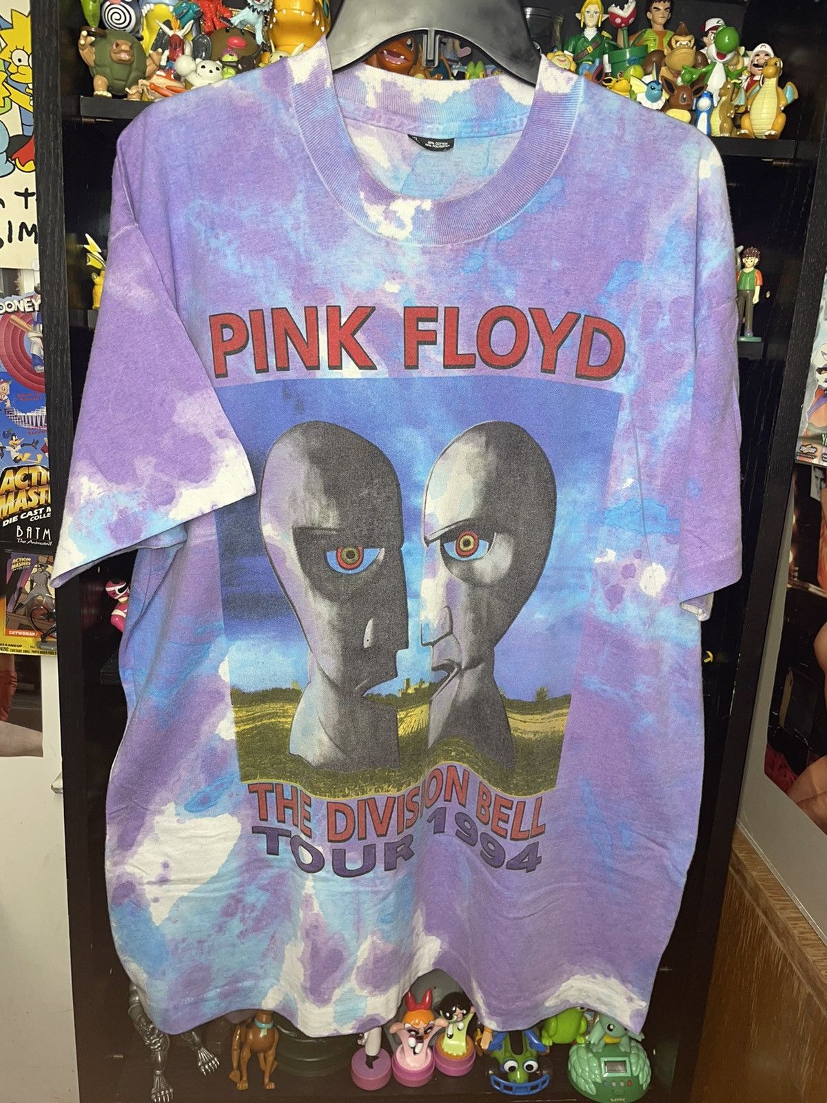 Pink Floyd × Vintage 1994 PINK FLOYD Tour Tee The Division Bell Rock Band Size US XL / EU 56 / 4 - 1 Thumbnail