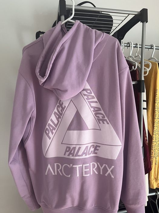 Palace store purple hoodie