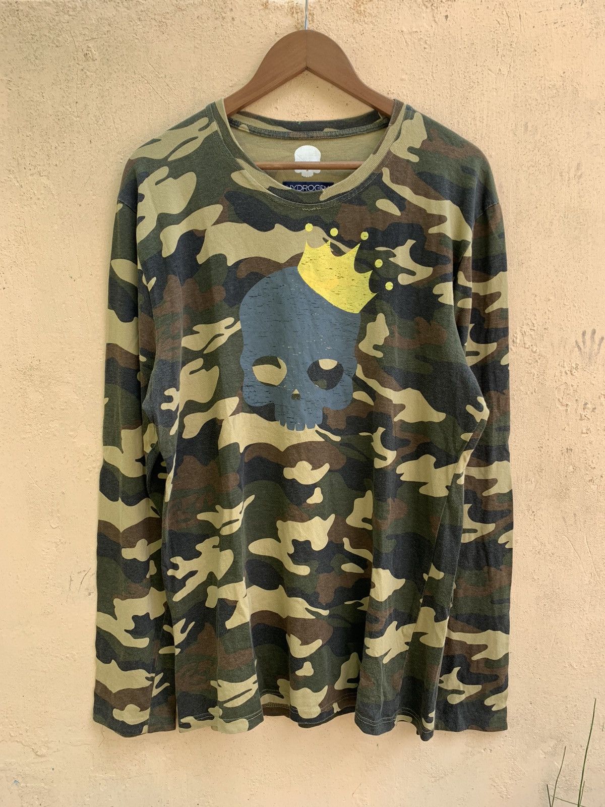 HYDROGEN 💸Bindingoffer💸 Hydrogen Skull Camo Longsleeve Tees Size US XL / EU 56 / 4 - 1 Thumbnail