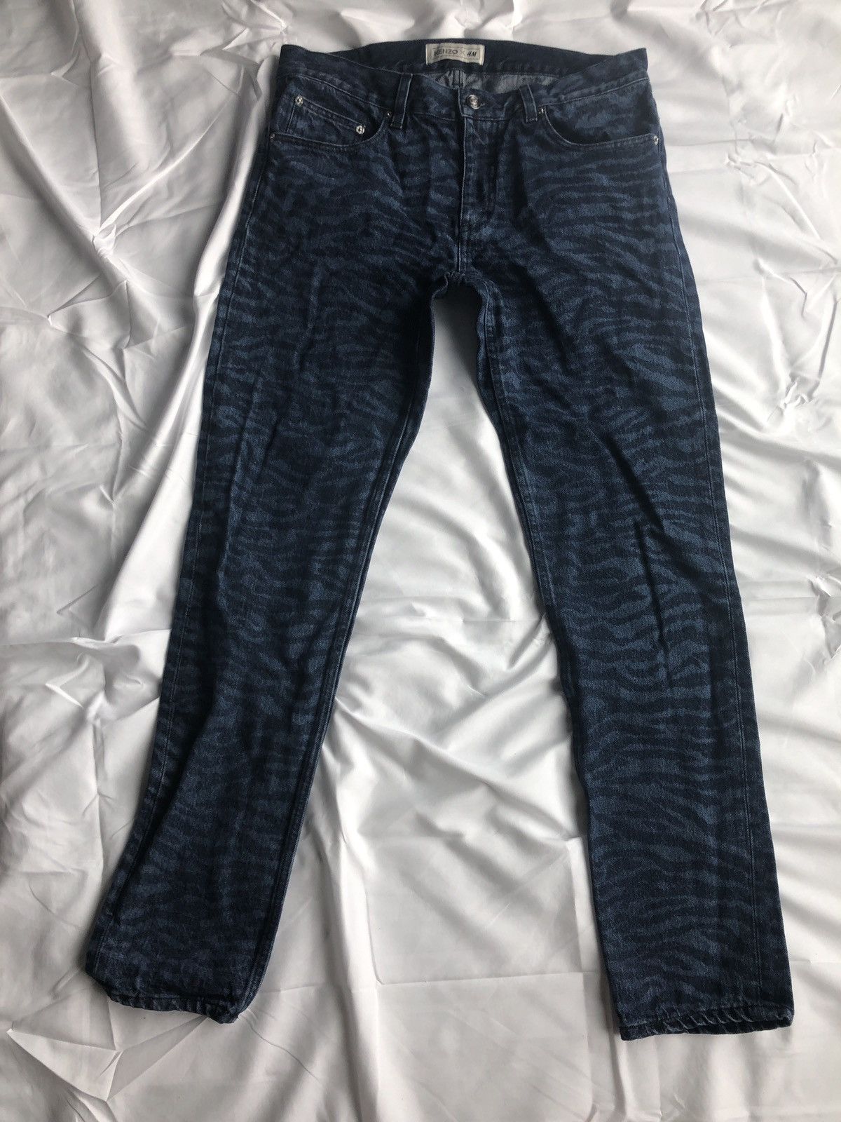 Kenzo tiger striped jeans