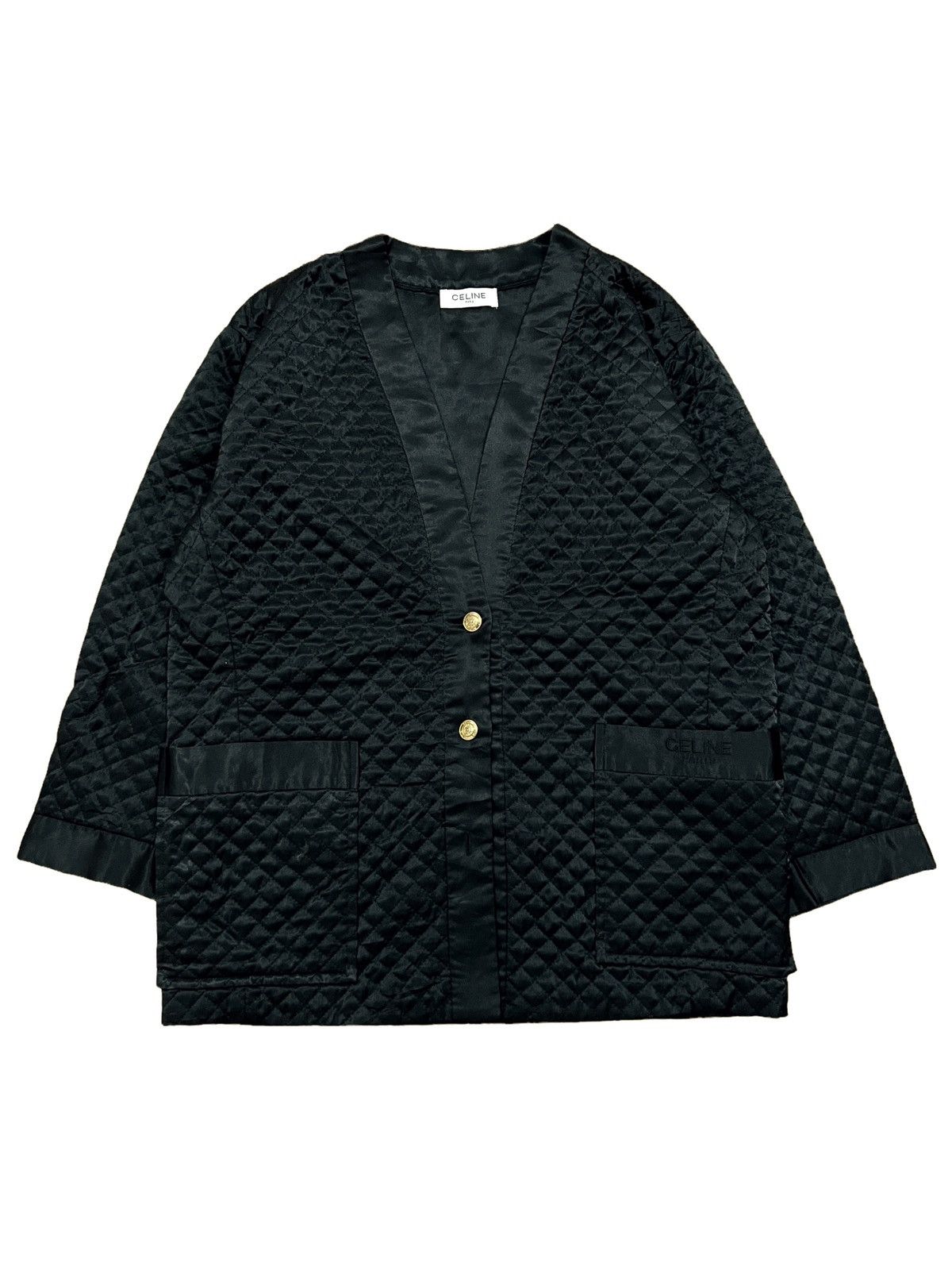 Celine Celine Light Quilted Kimono Jacket Size US M / EU 48-50 / 2 - 2 Thumbnail