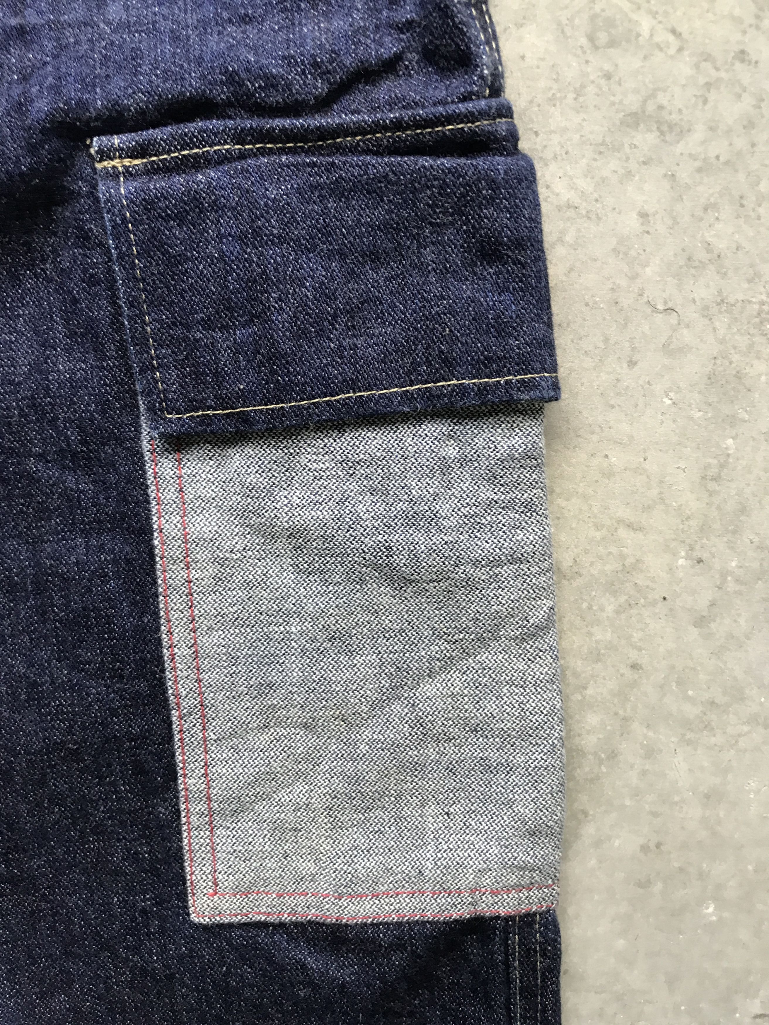 Japanese Brand SP6 - MILITARIA EQUIPMENT Japan Two Tones Short Denim Pant Size US 26 / EU 42 - 5 Thumbnail