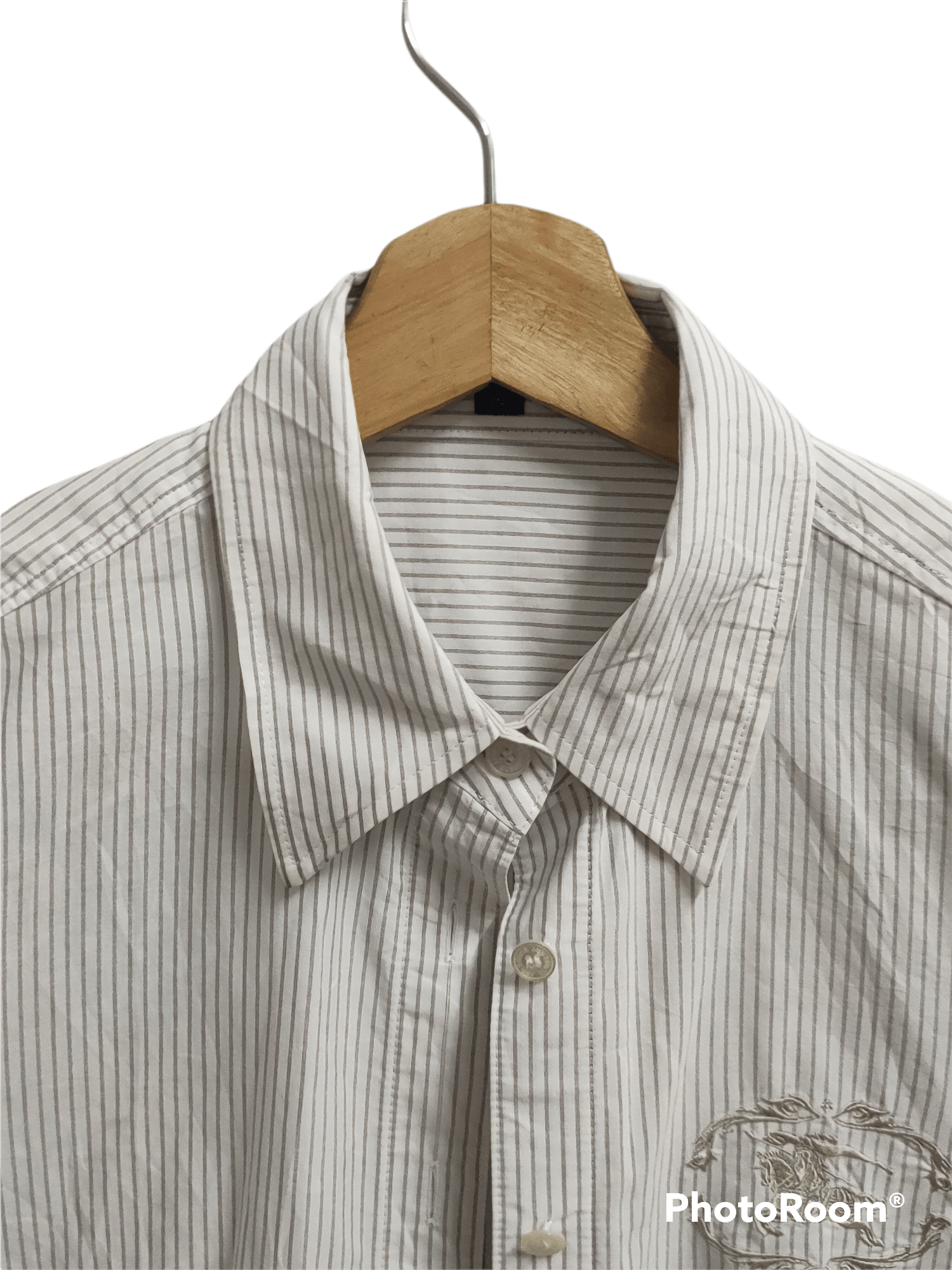 Burberry Burberry long sleeve button up White Stripe Size US XS / EU 42 / 0 - 2 Thumbnail