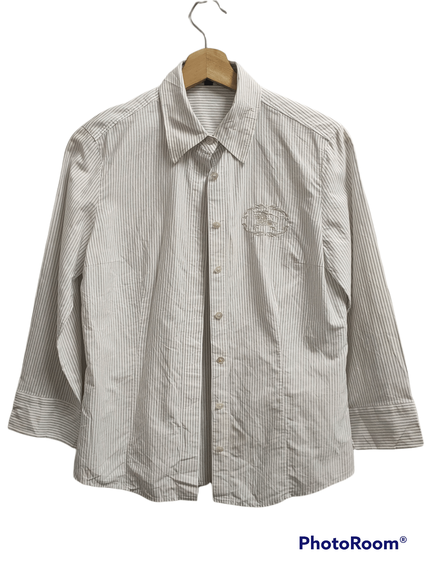 Burberry Burberry long sleeve button up White Stripe Size US XS / EU 42 / 0 - 1 Thumbnail