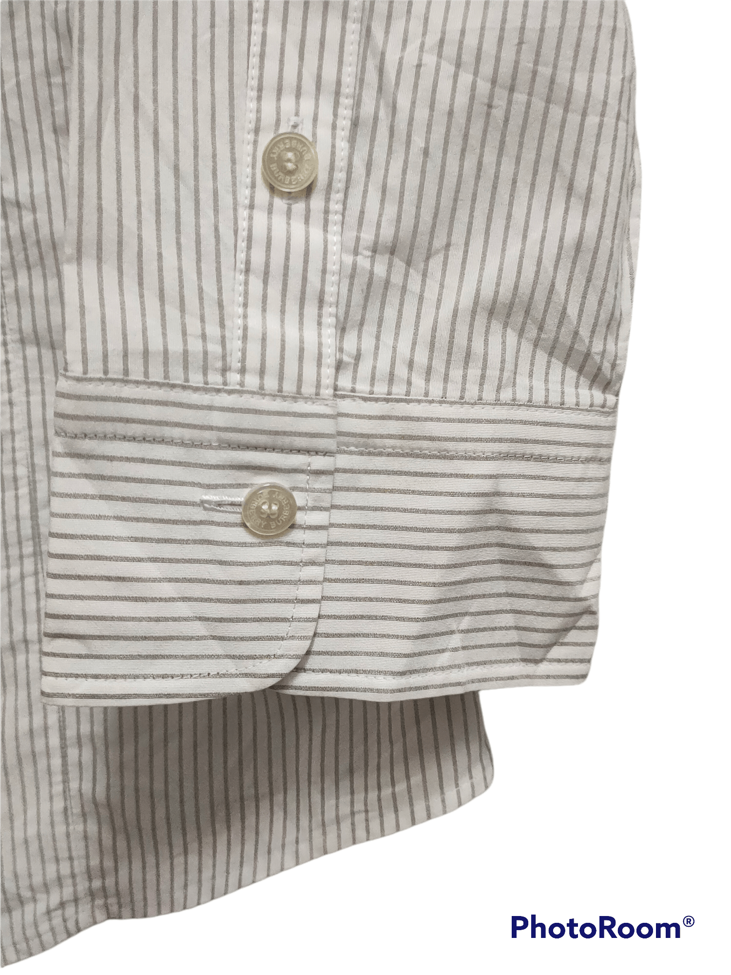 Burberry Burberry long sleeve button up White Stripe Size US XS / EU 42 / 0 - 7 Thumbnail