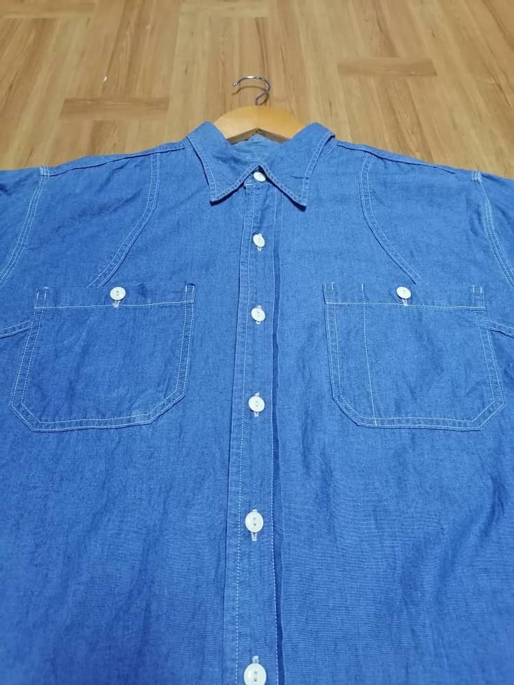 Union LA The Eight Hour Union Denim Buttons Longsleeve Shirt Size US L / EU 52-54 / 3 - 3 Thumbnail