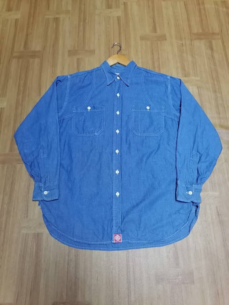 Union LA The Eight Hour Union Denim Buttons Longsleeve Shirt Size US L / EU 52-54 / 3 - 1 Thumbnail