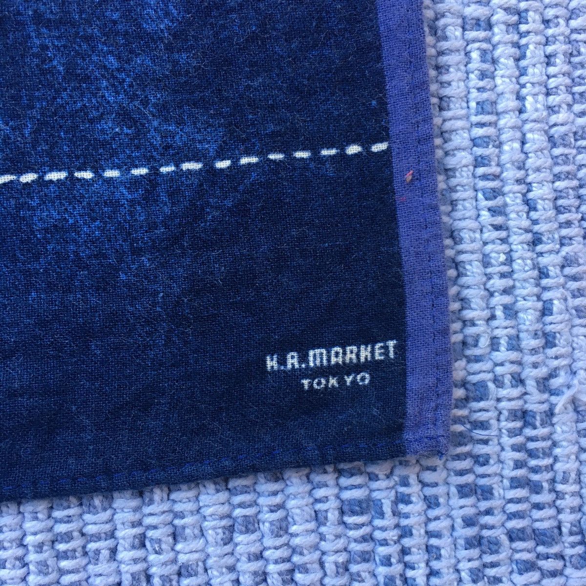 HOLLYWOOD RANCH MARKET × Indigo × Japanese Brand h.r. market pocket square Size ONE SIZE - 3 Thumbnail