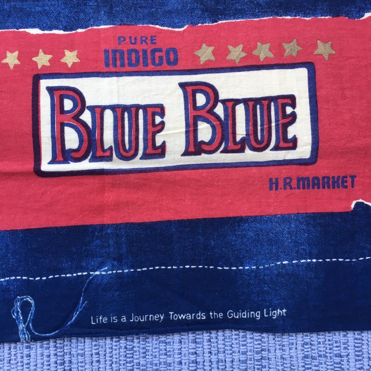 HOLLYWOOD RANCH MARKET × Indigo × Japanese Brand h.r. market pocket square Size ONE SIZE - 6 Thumbnail