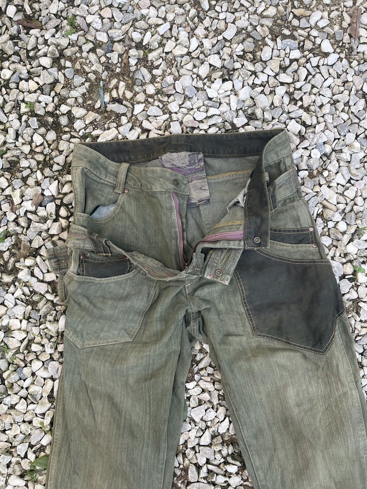 Japanese Brand Blindedge japan double waisted rustic green utilities denim Size US 30 / EU 46 - 10 Thumbnail
