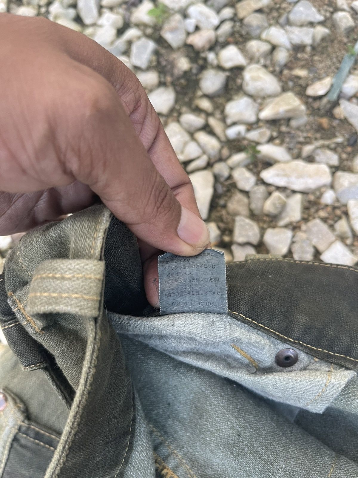 Japanese Brand Blindedge japan double waisted rustic green utilities denim Size US 30 / EU 46 - 23 Thumbnail