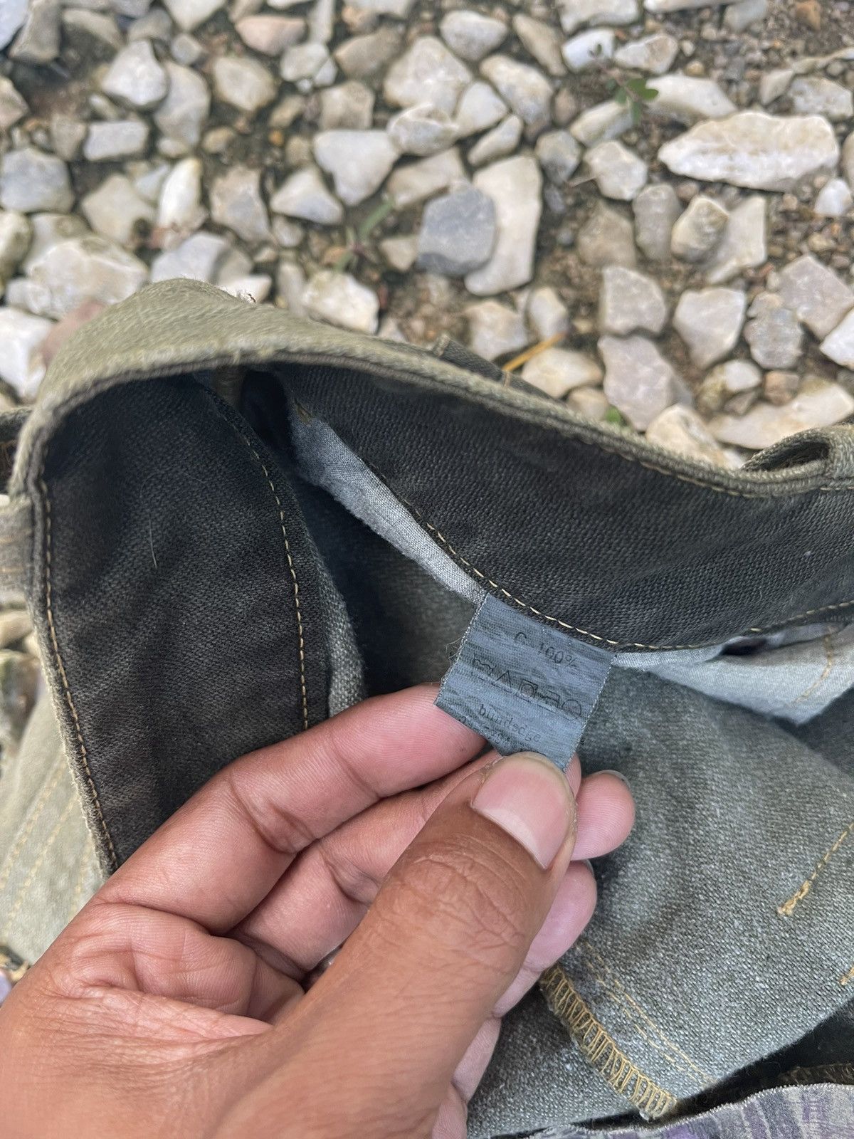 Japanese Brand Blindedge japan double waisted rustic green utilities denim Size US 30 / EU 46 - 21 Thumbnail