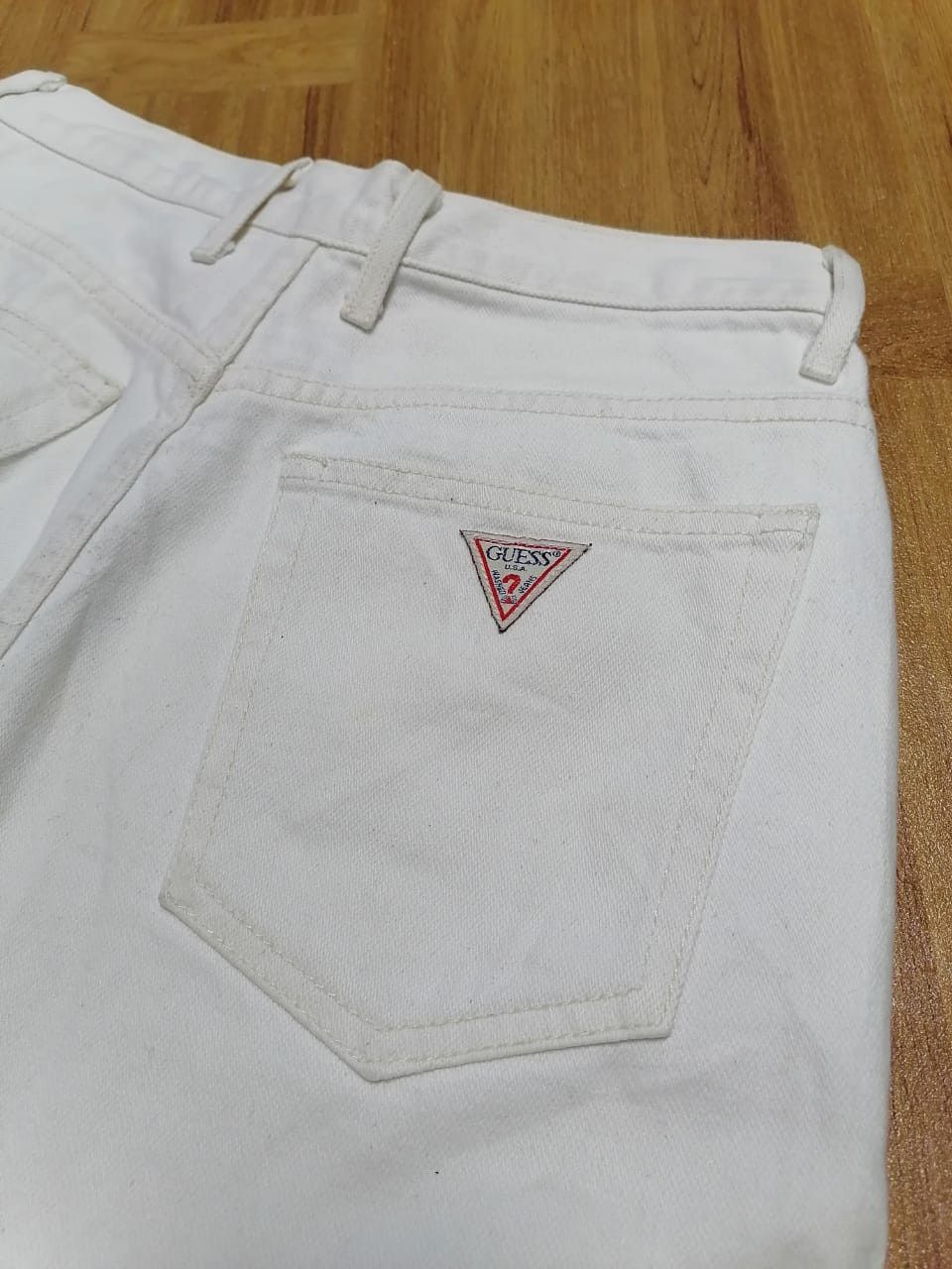 Guess × Vintage Vintage Guess White Pants Size US 27 - 5 Thumbnail
