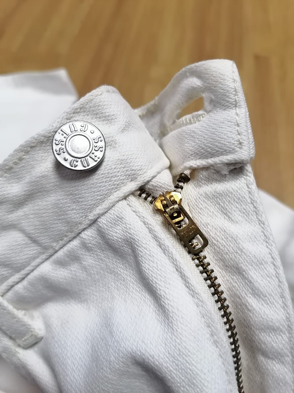 Guess × Vintage Vintage Guess White Pants Size US 27 - 6 Thumbnail