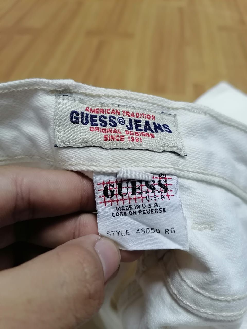 Guess × Vintage Vintage Guess White Pants Size US 27 - 3 Thumbnail