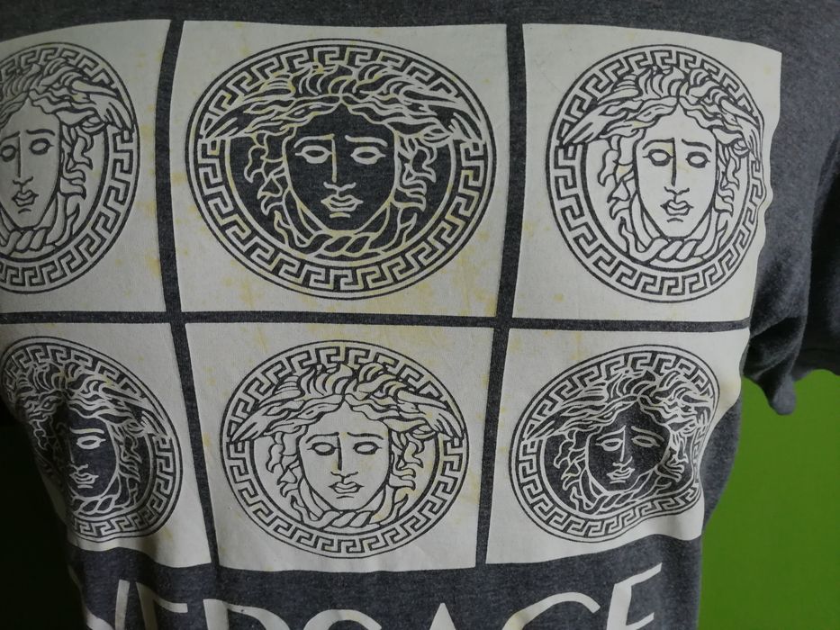 Versace VERSACE CREWNECK TSHIRT// BIG LOGO MEDUSA HEAD VERSACE//VERSACE