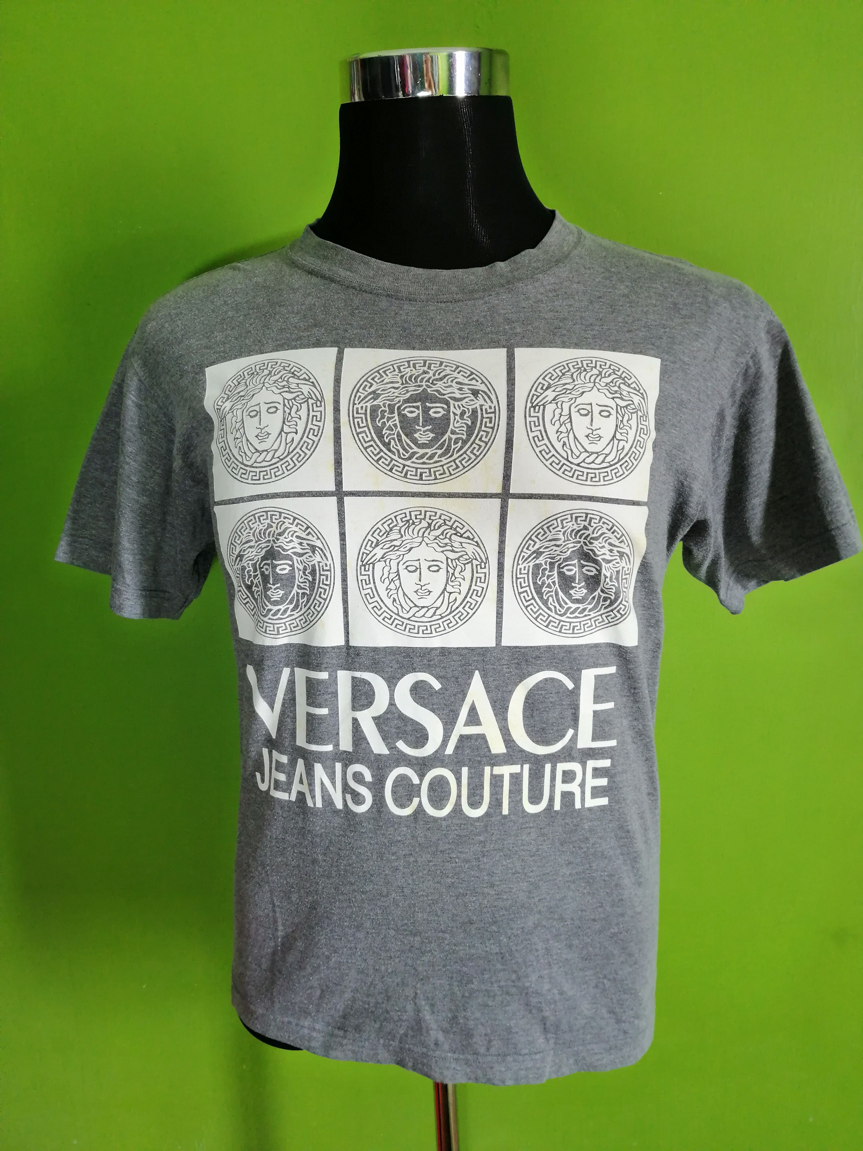 Versace VERSACE CREWNECK TSHIRT// BIG LOGO MEDUSA HEAD VERSACE//VERSACE