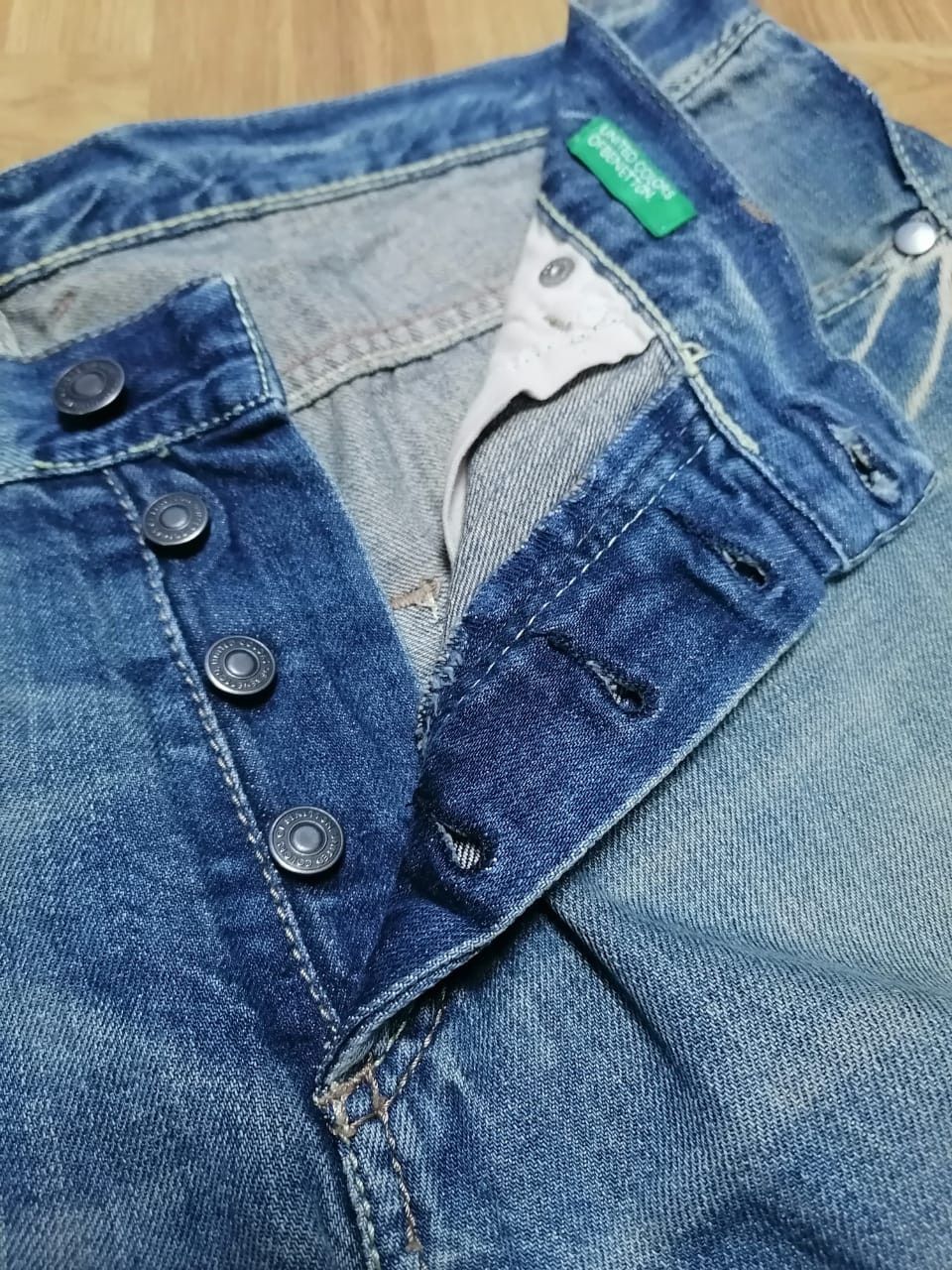 United Colors Of Benetton United Colors Of Benetton Denim Jeans Size US 36 / EU 52 - 2 Thumbnail