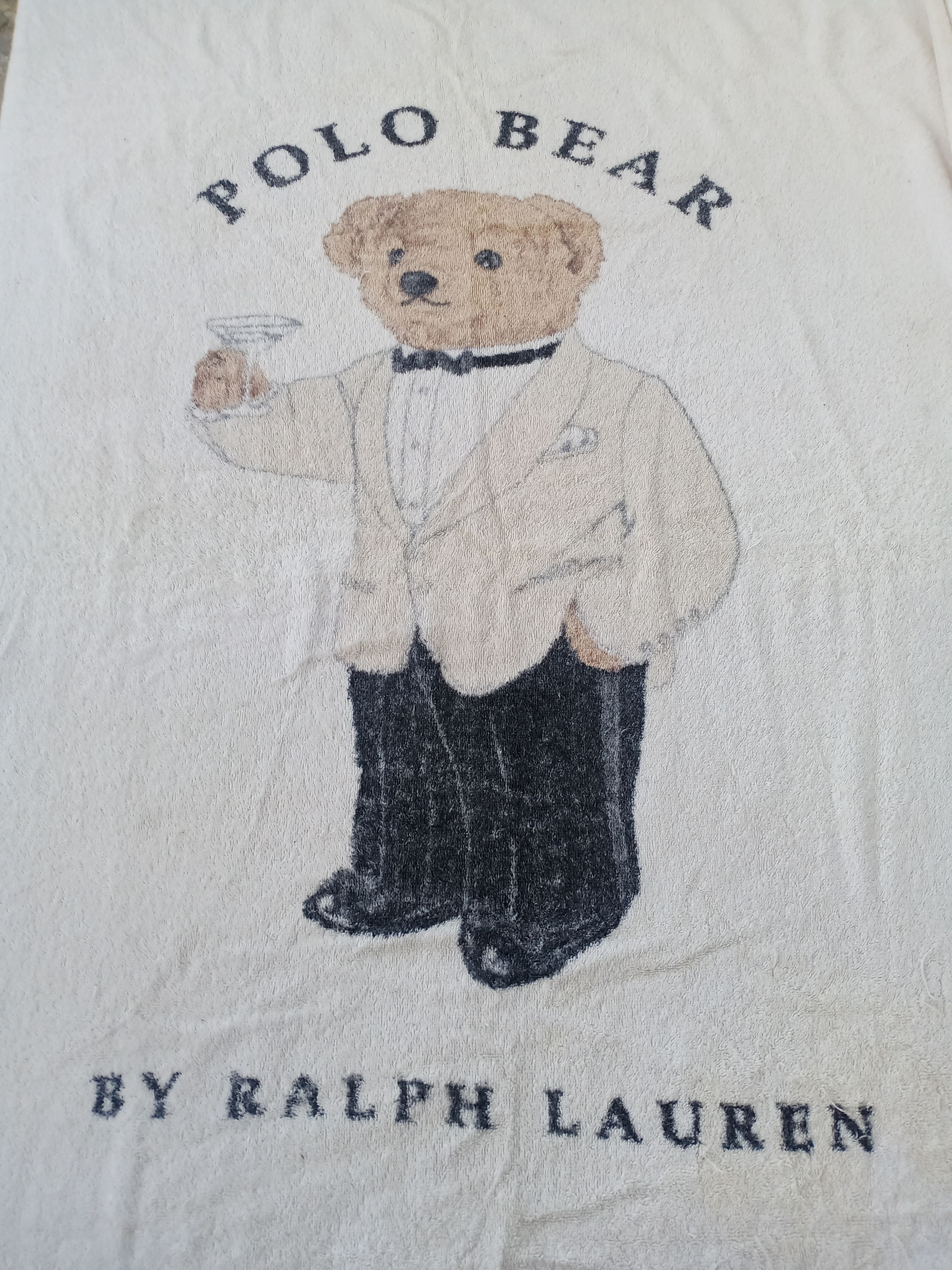 Vintage Polo Bear Towel by Ralph Lauren