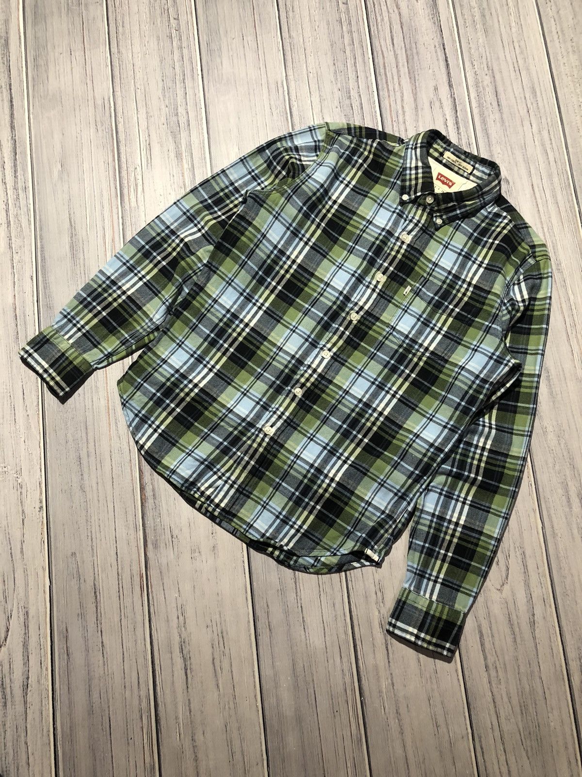 Levi's Vintage Levi’s Flanel Shirt Buttons Long Sleeve Size US S / EU 44-46 / 1 - 1 Thumbnail