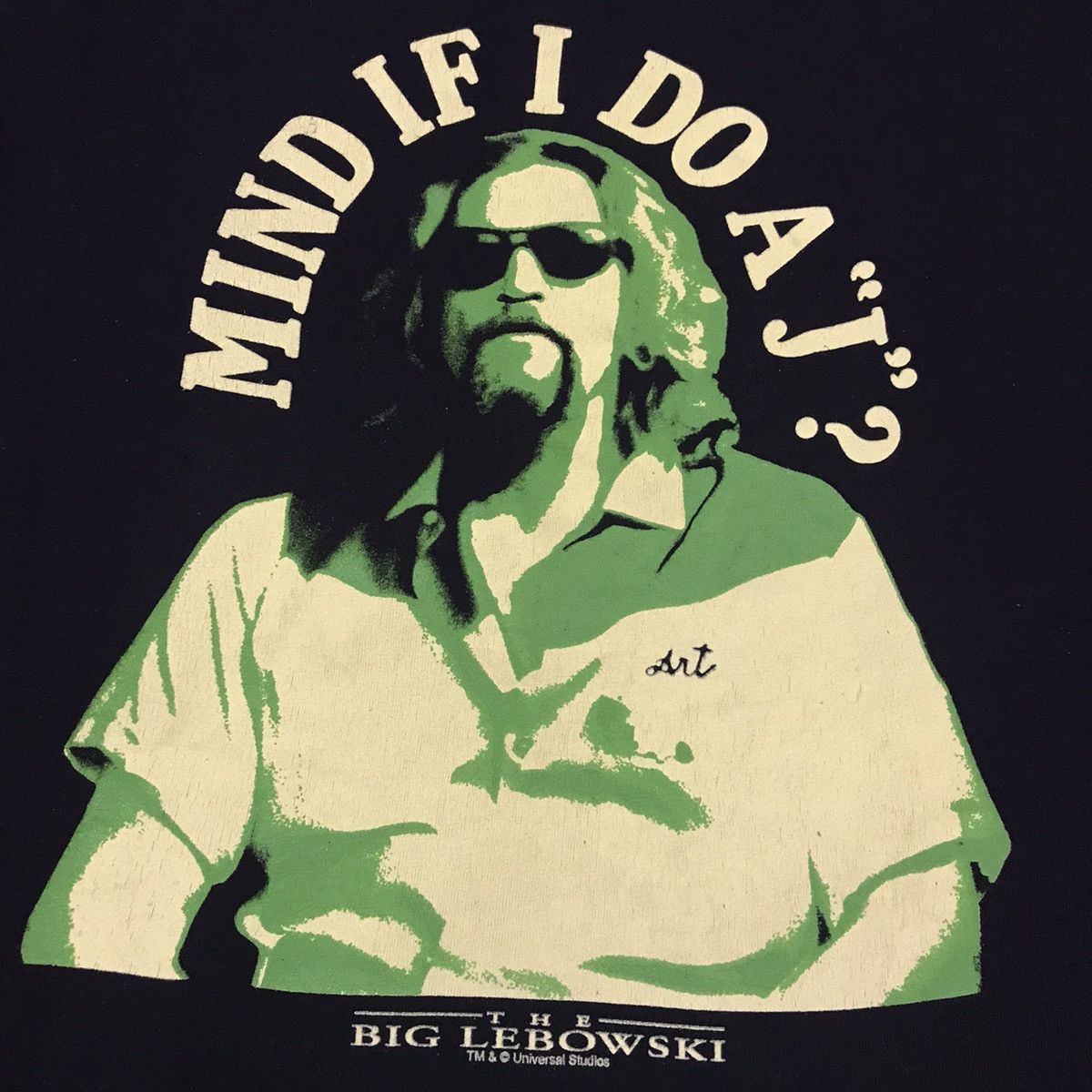 Universal Studios × Vintage Vintage The Big Lebowski Mind If I Do a J? Promo Movie Shirt Size US L / EU 52-54 / 3 - 3 Thumbnail