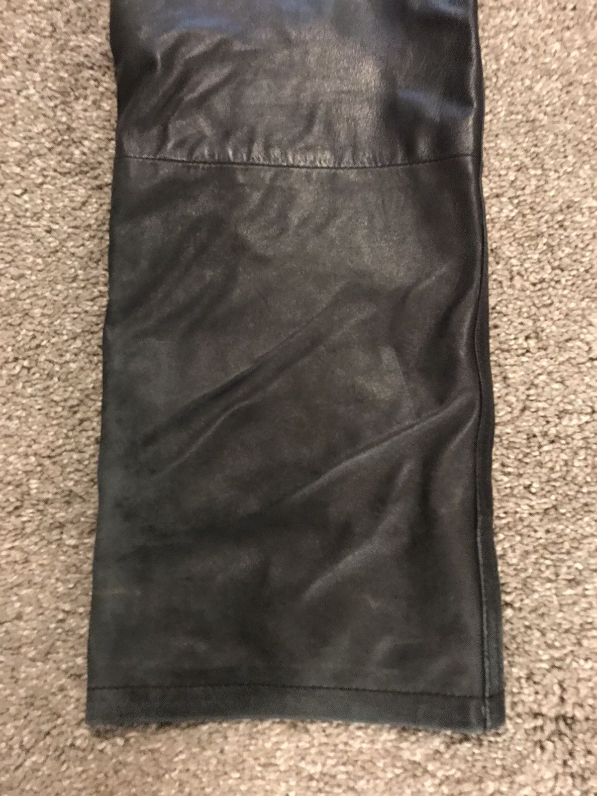 Helmut Lang Helmut Lang 1999 Black Leather Pants Size US 29 - 10 Thumbnail
