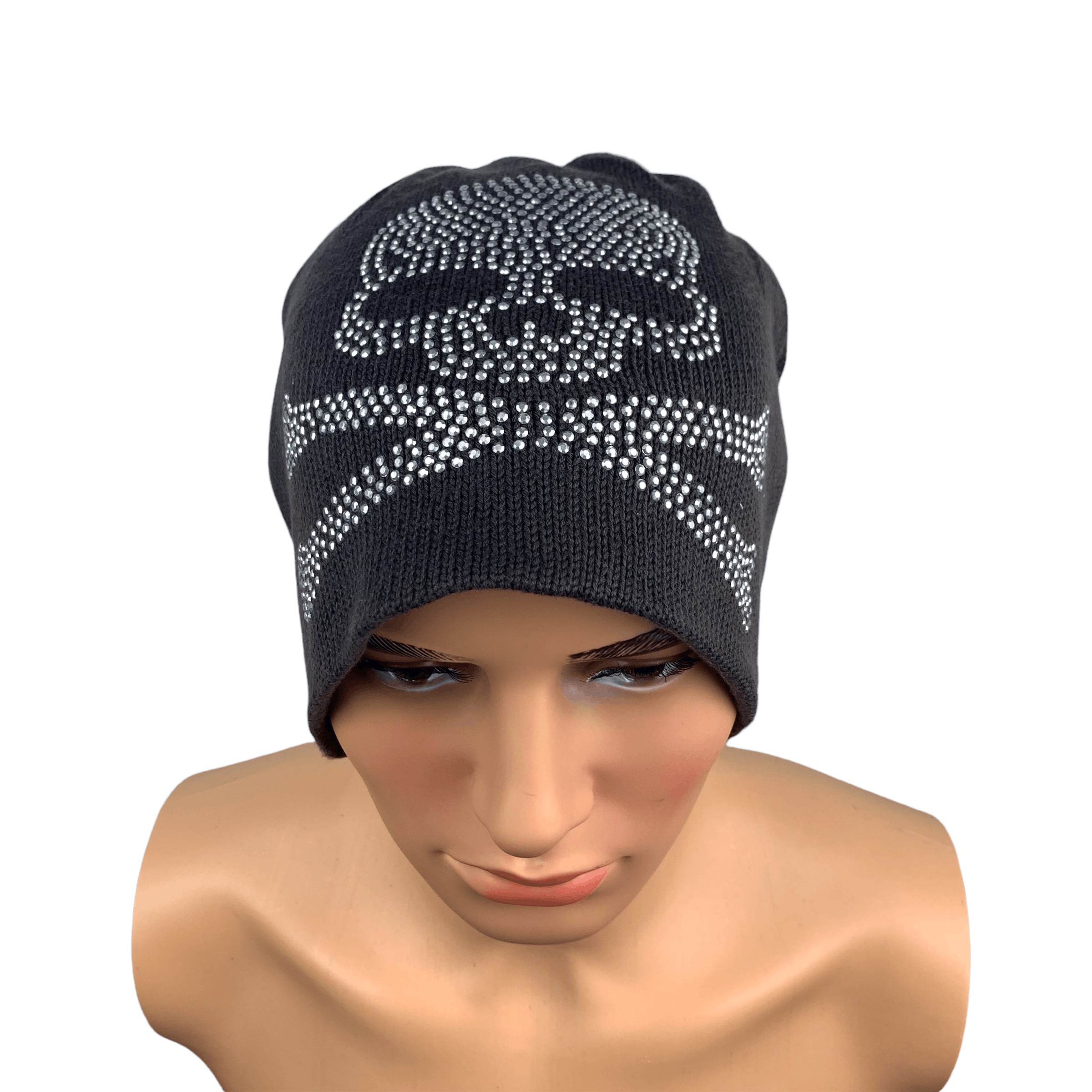 Vintage Skulls Crossbone Beanie #141-F Size ONE SIZE - 1 Thumbnail