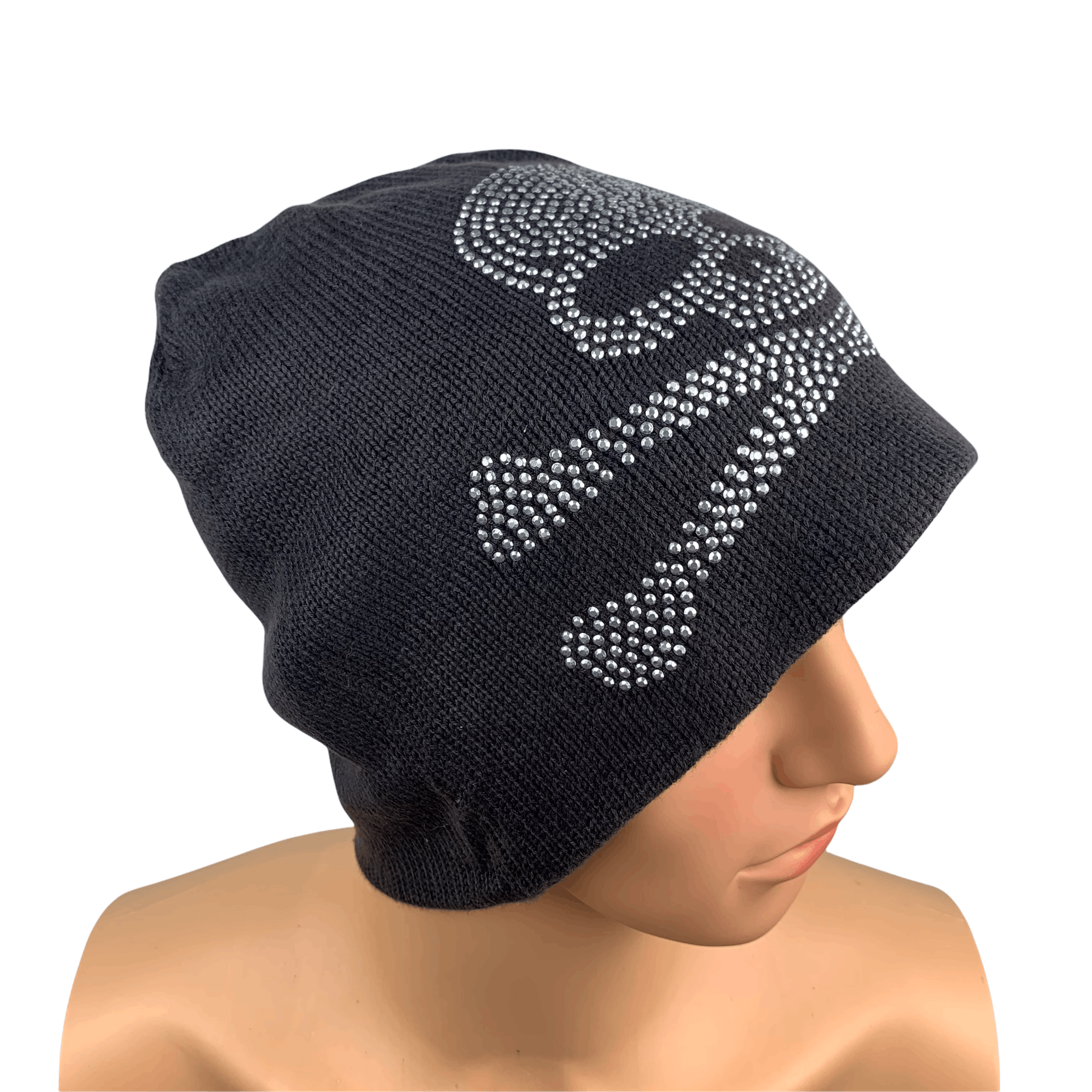 Vintage Skulls Crossbone Beanie #141-F Size ONE SIZE - 4 Thumbnail