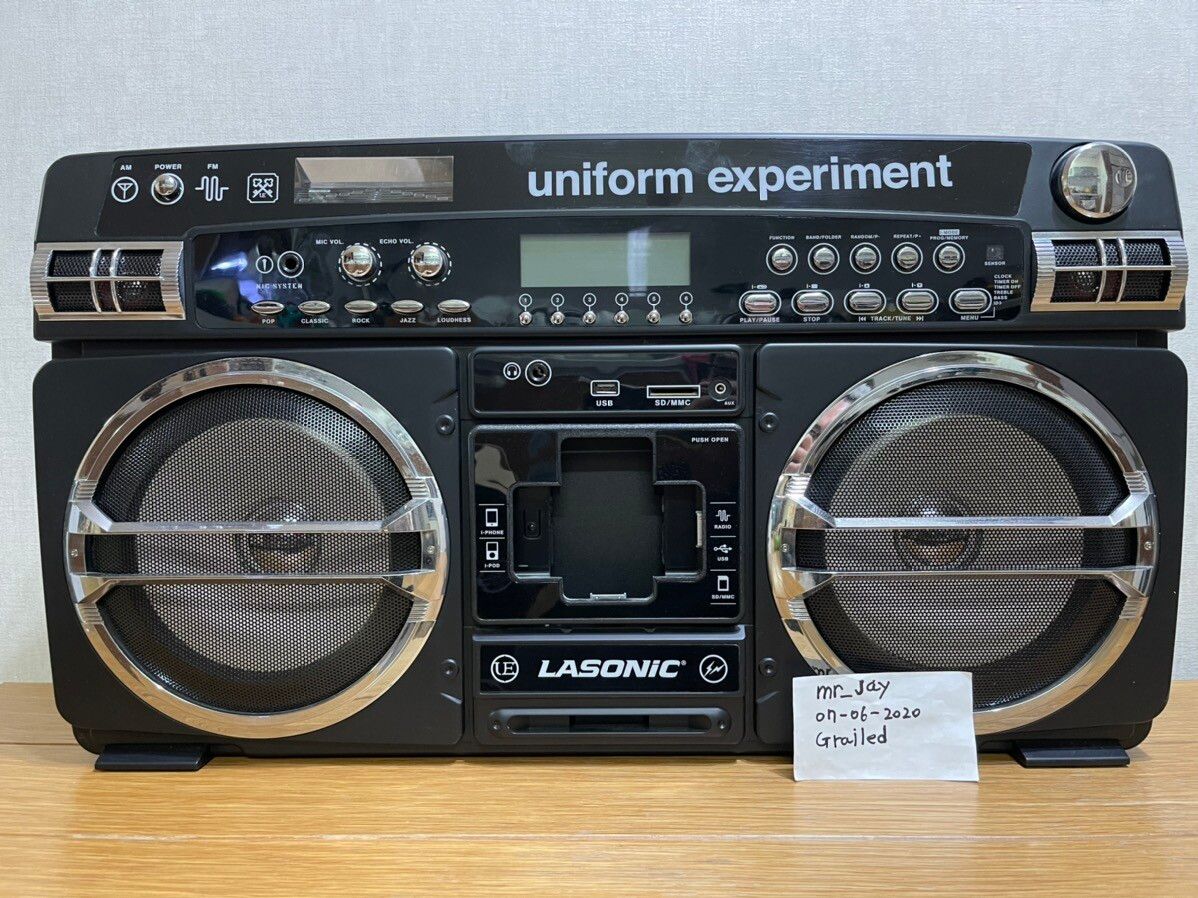 Uniform Experiment uniform experiment x fragment design Lasonic BOOMBOX  SPEAKER | Grailed