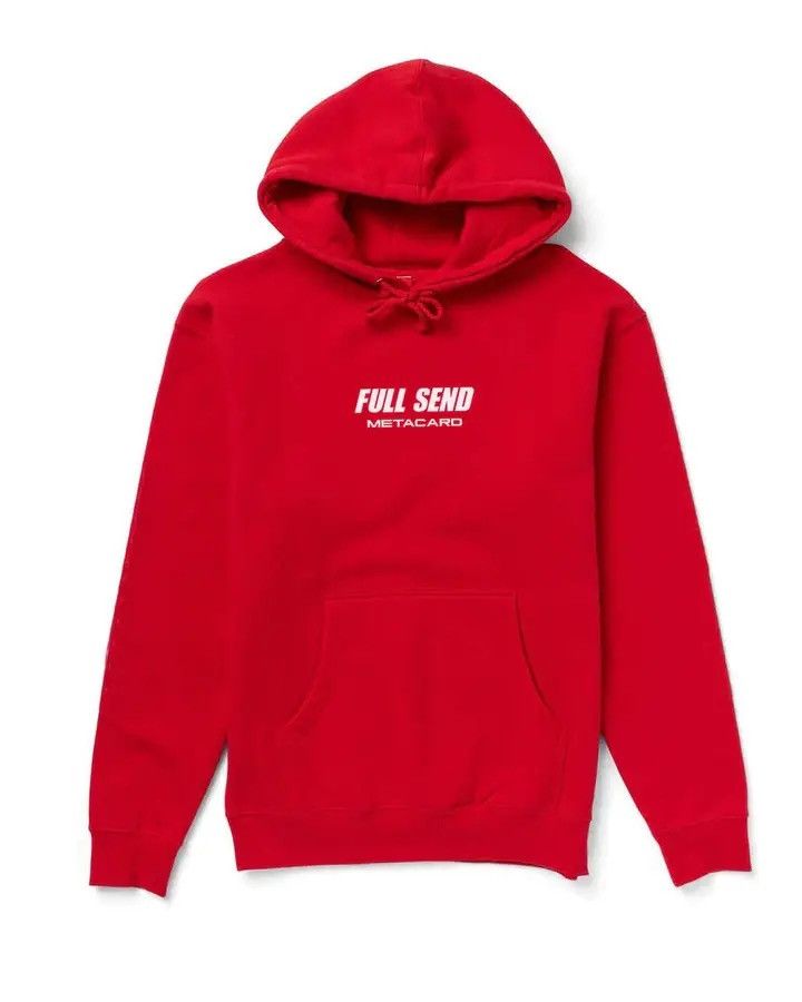 Full Send by Nelk Boys Full Send Metacard Event Hoodie Black Size Large Grailed