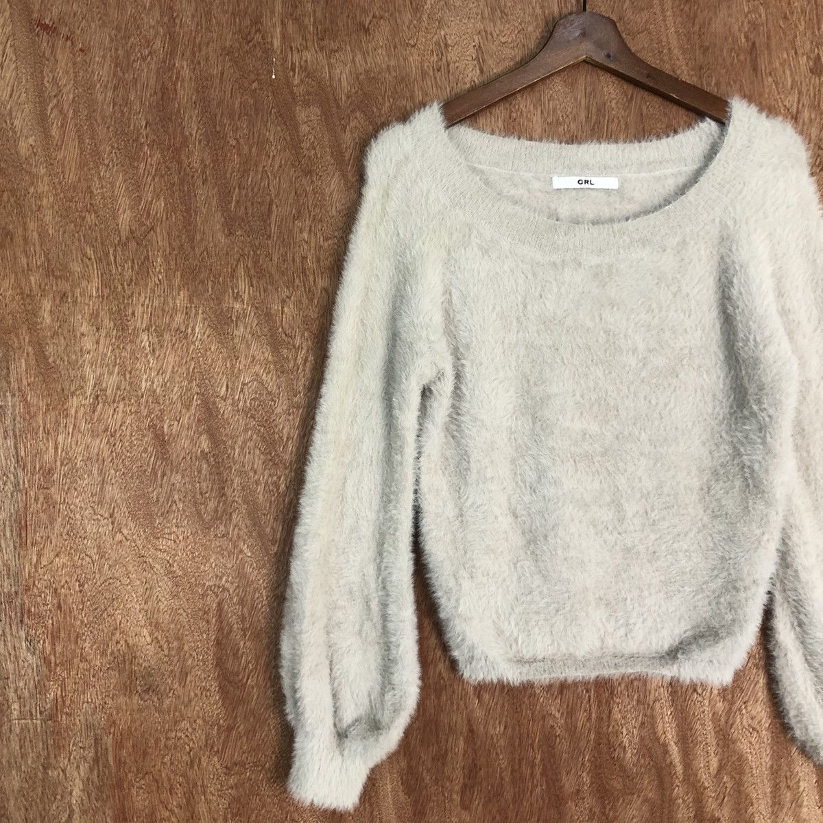 Homespun Knitwear × Japanese Brand GRL Mohair Shag Shaggy Knitwear #0439 Size US S / EU 44-46 / 1 - 7 Thumbnail