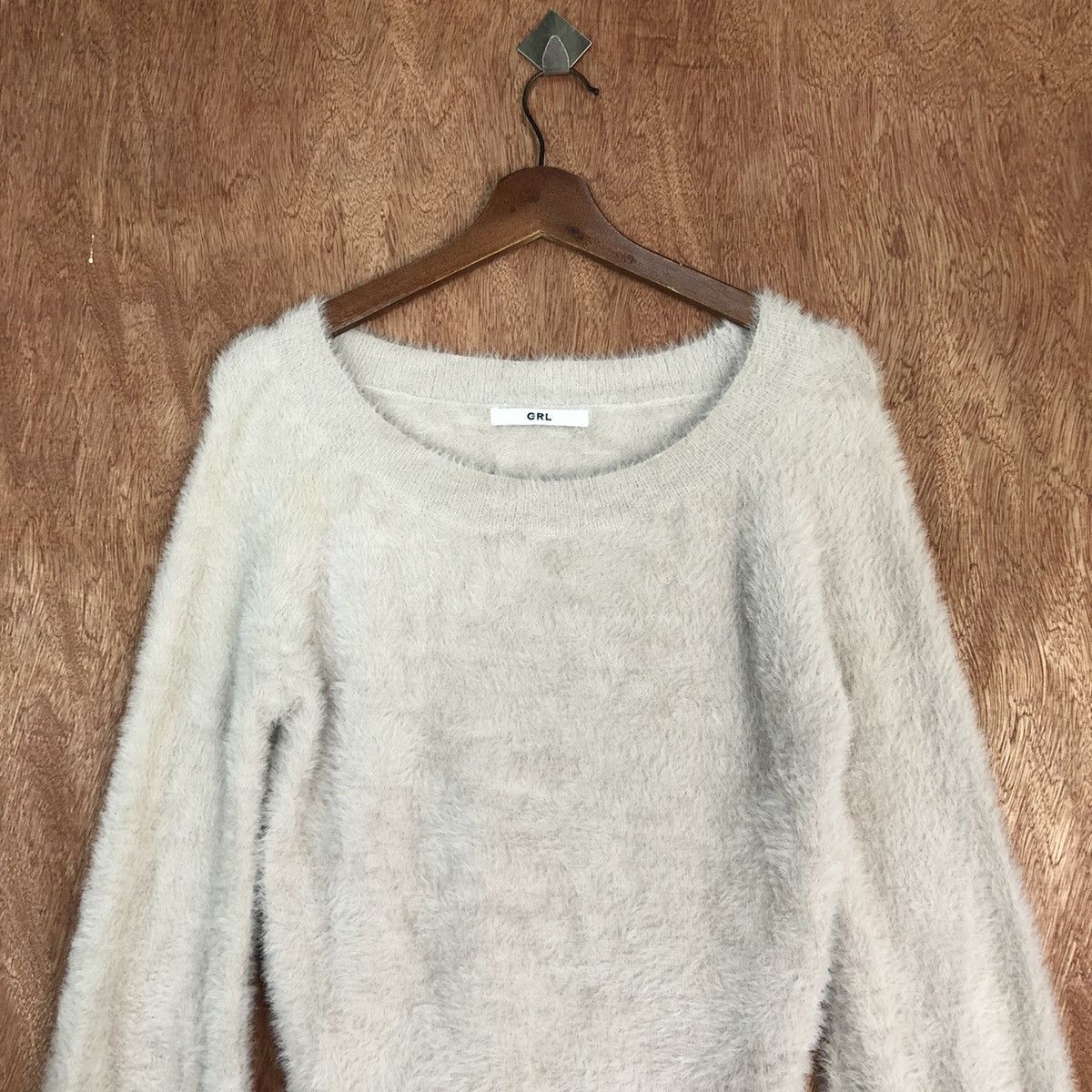Homespun Knitwear × Japanese Brand GRL Mohair Shag Shaggy Knitwear #0439 Size US S / EU 44-46 / 1 - 2 Thumbnail