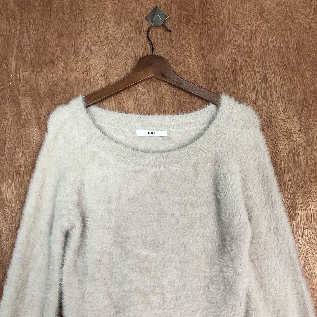 Homespun Knitwear × Japanese Brand GRL Mohair Shag Shaggy Knitwear #0439 Size US S / EU 44-46 / 1 - 9 Thumbnail