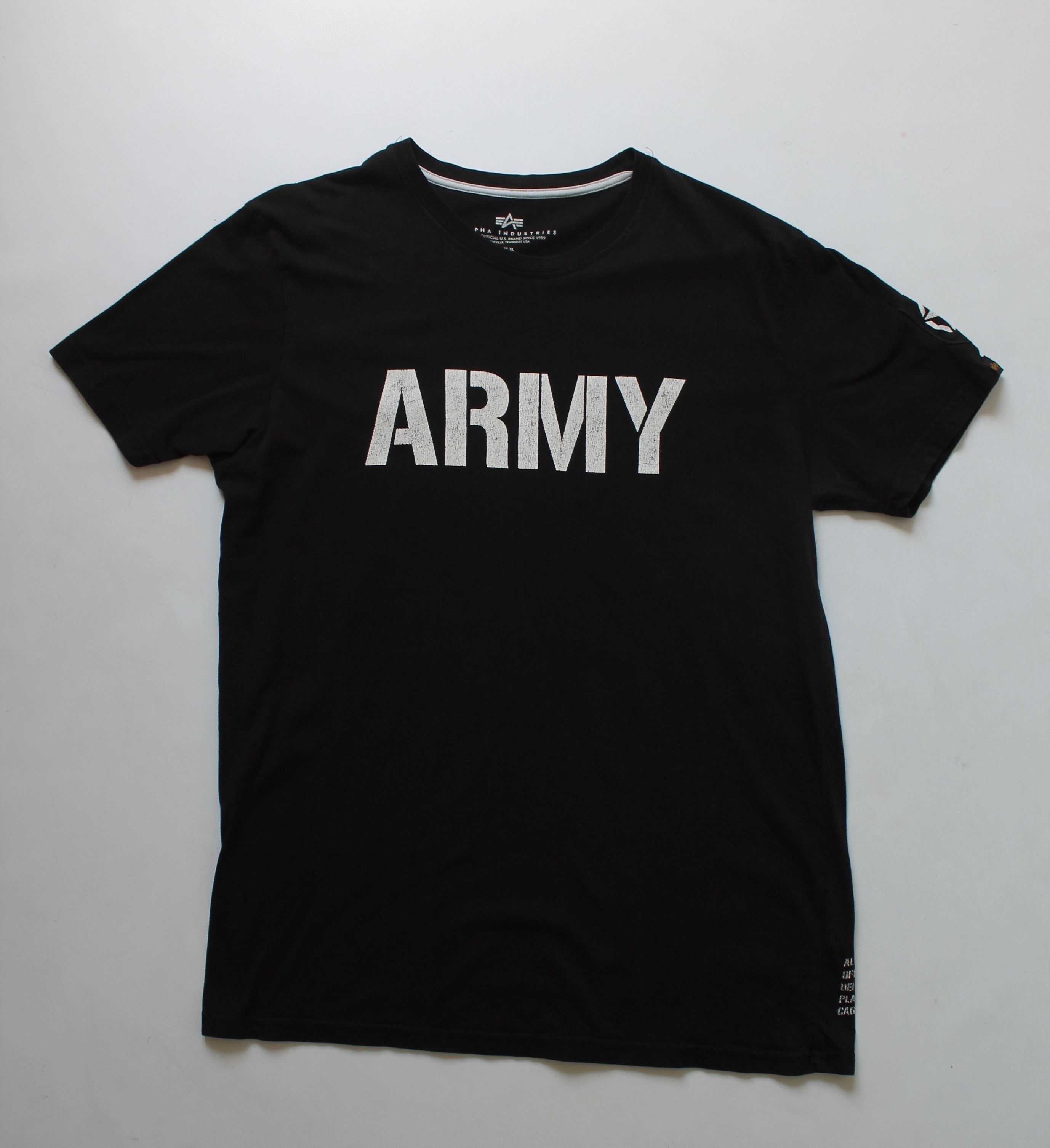 Alpha Industries Alpha Industries Army T shirt Black tee Size US XL / EU 56 / 4 - 9 Thumbnail